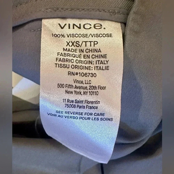 NWT Vince Women's Drapey Pull On Pants XXS - Picture 8 of 9